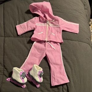 American girl doll rollerskating outfit